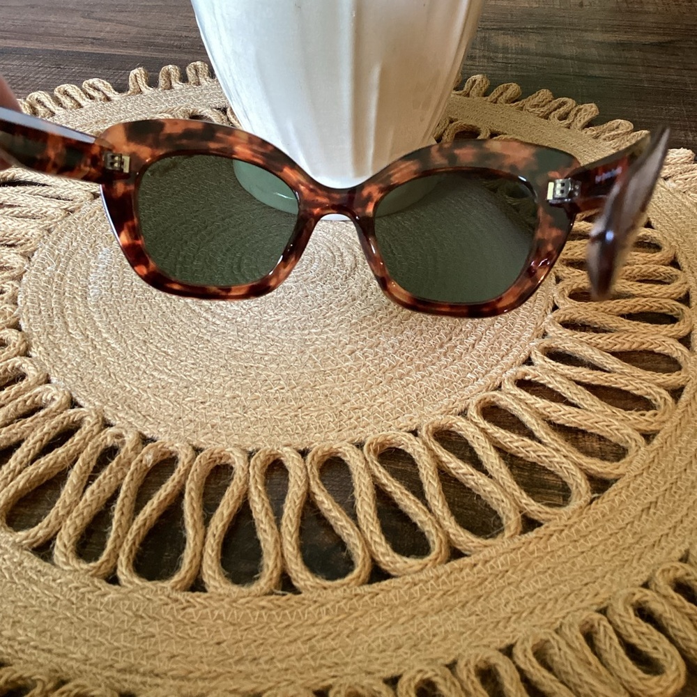 Ryan Simkhai Tortoise Shell Cat Eye Polarized Sun… - image 4